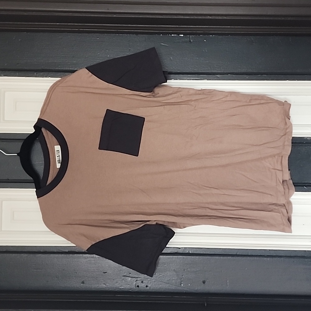 Hollister Oversized Colorblock Pocket Tee